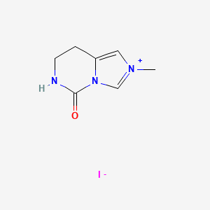 2-Methyl-5-oxo-5,6,7,8-tetrahydroimidazo[1,5-c]pyrimidin-2-ium iodide