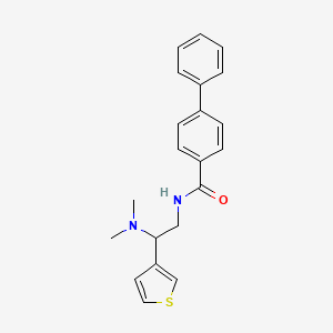 N-(2-(dimethylamino)-2-(thiophen-3-yl)ethyl)-[1,1'-biphenyl]-4-carboxamide