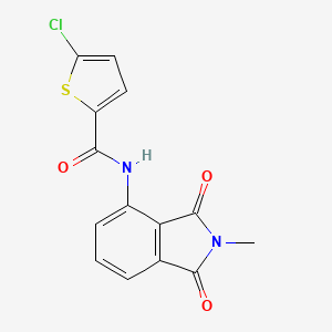 5-chloro-N-(2-methyl-1,3-dioxoisoindolin-4-yl)thiophene-2-carboxamide