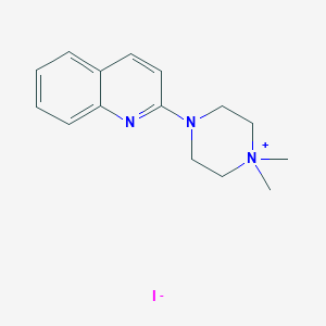 1,1-Dimethyl-4-(2-quinolyl)piperazinium iodide