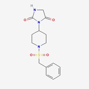 3-(1-(Benzylsulfonyl)piperidin-4-yl)imidazolidine-2,4-dione