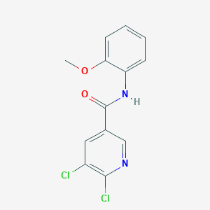 molecular formula C13H10Cl2N2O2 B2582720 5,6-dichloro-N-(2-methoxyphenyl)pyridine-3-carboxamide CAS No. 848336-36-7