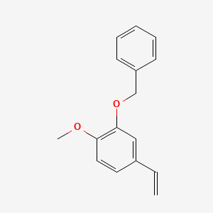molecular formula C16H16O2 B2582725 2-(Benzyloxy)-1-methoxy-4-vinylbenzene CAS No. 68360-39-4