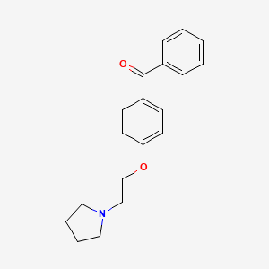 Phenyl-[4-(2-pyrrolidin-1-ylethoxy)phenyl]methanone