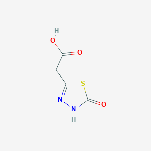 molecular formula C4H4N2O3S B2582776 2-(2-Oxo-3H-1,3,4-thiadiazol-5-yl)acetic acid CAS No. 2460748-76-7