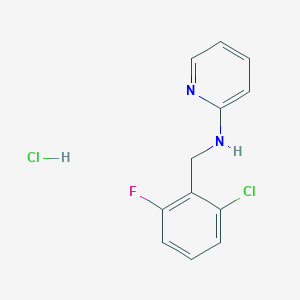 molecular formula C12H11Cl2FN2 B2582789 N-[(2-chloro-6-fluorophenyl)methyl]pyridin-2-amine hydrochloride CAS No. 1177321-71-9