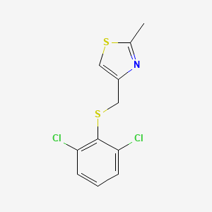 4-{[(2,6-Dichlorophenyl)sulfanyl]methyl}-2-methyl-1,3-thiazole
