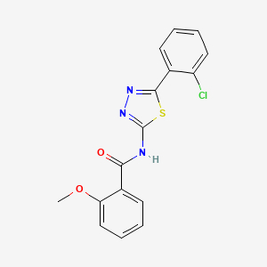 N-(5-(2-chlorophenyl)-1,3,4-thiadiazol-2-yl)-2-methoxybenzamide