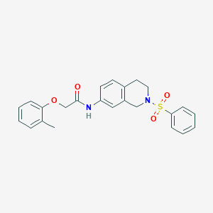N-(2-(phenylsulfonyl)-1,2,3,4-tetrahydroisoquinolin-7-yl)-2-(o-tolyloxy)acetamide