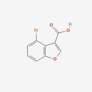 molecular formula C9H5BrO3 B2582880 4-Bromo-1-benzofuran-3-carboxylic acid CAS No. 1823891-85-5