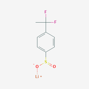 molecular formula C8H7F2LiO2S B2582907 Lithium(1+)ion4-(1,1-difluoroethyl)benzene-1-sulfinate CAS No. 2344680-97-1
