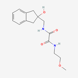 molecular formula C15H20N2O4 B2582935 N1-((2-hydroxy-2,3-dihydro-1H-inden-2-yl)methyl)-N2-(2-methoxyethyl)oxalamide CAS No. 2034443-90-6