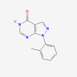 molecular formula C12H10N4O B2582953 1-(2-methylphenyl)-1,5-dihydro-4H-pyrazolo[3,4-d]pyrimidin-4-one CAS No. 1955505-85-7