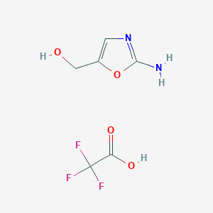 (2-Aminooxazol-5-yl)methanol 2,2,2-trifluoroacetate