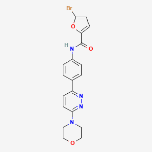 5-bromo-N-(4-(6-morpholinopyridazin-3-yl)phenyl)furan-2-carboxamide
