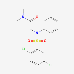 2-{[(2,5-dichlorophenyl)sulfonyl]anilino}-N,N-dimethylacetamide
