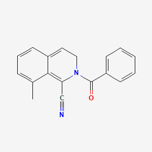 2-Benzoyl-8-methyl-2,3-dihydroisoquinoline-1-carbonitrile
