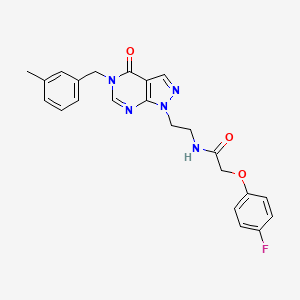 2-(4-fluorophenoxy)-N-(2-(5-(3-methylbenzyl)-4-oxo-4,5-dihydro-1H-pyrazolo[3,4-d]pyrimidin-1-yl)ethyl)acetamide