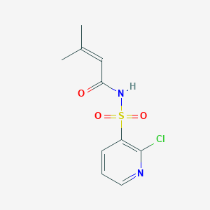 N-[(2-chloropyridin-3-yl)sulfonyl]-3-methylbut-2-enamide