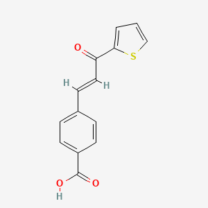 (E)-4-(3-oxo-3-(thiophen-2-yl)prop-1-en-1-yl)benzoic acid