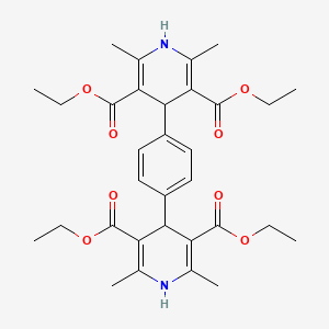 molecular formula C32H40N2O8 B2583083 tetraethyl 4,4'-(1,4-phenylene)bis(2,6-dimethyl-1,4-dihydropyridine-3,5-dicarboxylate) CAS No. 115951-98-9