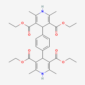 Diethyl 4-[4-[3,5-bis(ethoxycarbonyl)-2,6-dimethyl-1,4-dihydropyridin-4-yl]phenyl]-2,6-dimethyl-1,4-dihydropyridine-3,5-dicarboxylate