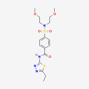 4-(N,N-bis(2-methoxyethyl)sulfamoyl)-N-(5-ethyl-1,3,4-thiadiazol-2-yl)benzamide