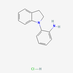B2583088 2-(2,3-dihydro-1H-indol-1-yl)aniline hydrochloride CAS No. 71971-47-6