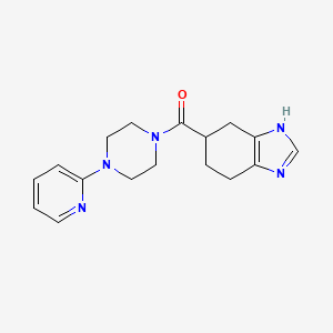 (4-(pyridin-2-yl)piperazin-1-yl)(4,5,6,7-tetrahydro-1H-benzo[d]imidazol-5-yl)methanone