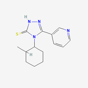 4-(2-methylcyclohexyl)-3-(3-pyridinyl)-1H-1,2,4-triazole-5-thione