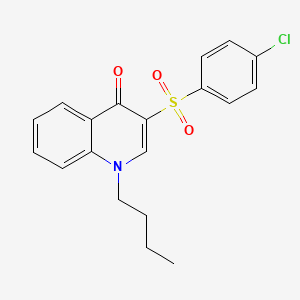 1-butyl-3-((4-chlorophenyl)sulfonyl)quinolin-4(1H)-one