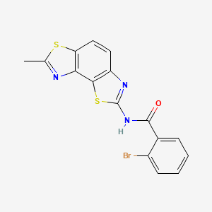 2-bromo-N-(7-methyl-[1,3]thiazolo[5,4-e][1,3]benzothiazol-2-yl)benzamide