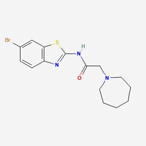2-(azepan-1-yl)-N-(6-bromo-1,3-benzothiazol-2-yl)acetamide