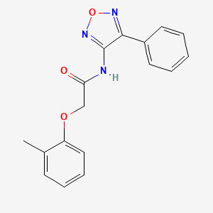 2-(2-methylphenoxy)-N-(4-phenyl-1,2,5-oxadiazol-3-yl)acetamide