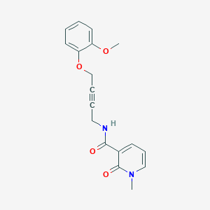 molecular formula C18H18N2O4 B2583129 N-(4-(2-methoxyphenoxy)but-2-yn-1-yl)-1-methyl-2-oxo-1,2-dihydropyridine-3-carboxamide CAS No. 1421526-31-9