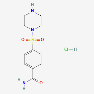 4-(Piperazine-1-sulfonyl)benzamide hydrochloride