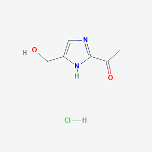 1-[5-(Hydroxymethyl)-1H-imidazol-2-yl]ethanone;hydrochloride