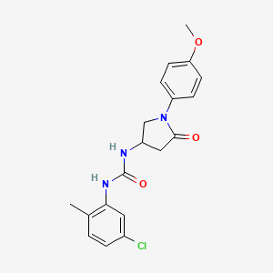 1-(5-Chloro-2-methylphenyl)-3-[1-(4-methoxyphenyl)-5-oxopyrrolidin-3-yl]urea