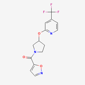 Isoxazol-5-yl(3-((4-(trifluoromethyl)pyridin-2-yl)oxy)pyrrolidin-1-yl)methanone