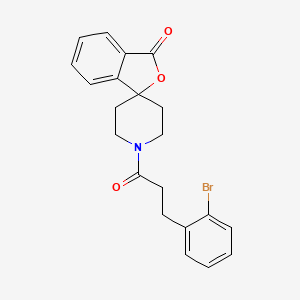1'-[3-(2-Bromophenyl)propanoyl]spiro[2-benzofuran-3,4'-piperidine]-1-one