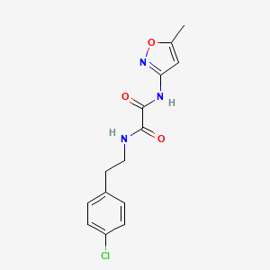 molecular formula C14H14ClN3O3 B2583147 N1-(4-chlorophenethyl)-N2-(5-methylisoxazol-3-yl)oxalamide CAS No. 941980-30-9