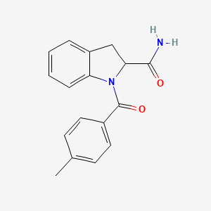 molecular formula C17H16N2O2 B2583153 1-(4-甲基苯甲酰)吲哚-2-甲酰胺 CAS No. 1101188-68-4