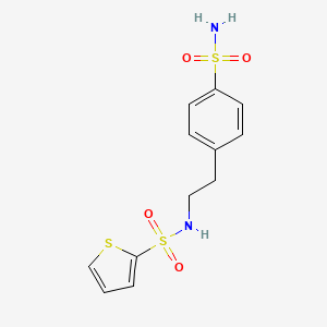 N-[2-(4-sulfamoylphenyl)ethyl]thiophene-2-sulfonamide