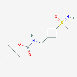 Tert-butyl N-[[3-(methylsulfonimidoyl)cyclobutyl]methyl]carbamate