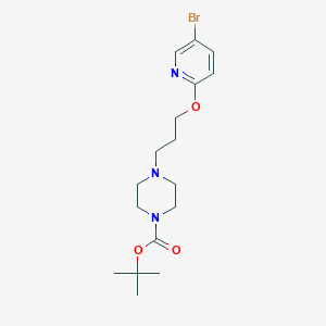 Tert-butyl 4-[3-(5-bromopyridin-2-yl)oxypropyl]piperazine-1-carboxylate