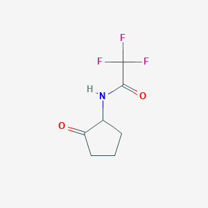molecular formula C7H8F3NO2 B2583213 2,2,2-trifluoro-N-(2-oxocyclopentyl)acetamide CAS No. 906719-77-5
