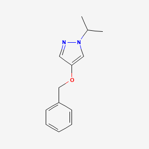 molecular formula C13H16N2O B2583223 4-(benzyloxy)-1-(propan-2-yl)-1H-pyrazole CAS No. 1599179-43-7
