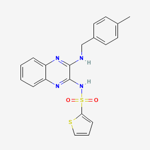 N-(3-((4-methylbenzyl)amino)quinoxalin-2-yl)thiophene-2-sulfonamide