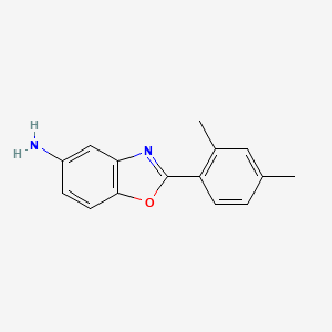 molecular formula C15H14N2O B2583226 2-(2,4-Dimethylphenyl)-1,3-benzoxazol-5-amine CAS No. 313527-49-0