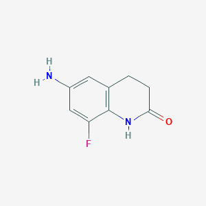 6-Amino-8-fluoro-3,4-dihydroquinolin-2(1H)-one